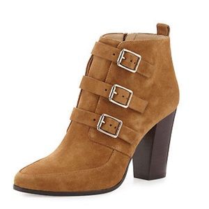 Jimmy Choo “Hutch” Booties in Cinnamon